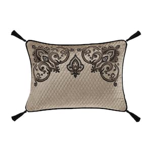 Camina Gold Polyester Boudoir Decorative Throw Pillow 13 in. x 20 in.