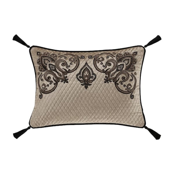 Unbranded Camina Gold Polyester Boudoir Decorative Throw Pillow 13 in. x 20 in.