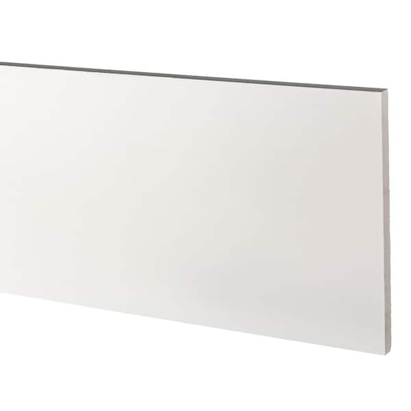 AZEK Traditional 1 in. x 12 in. x 18 ft. White PVC Smooth