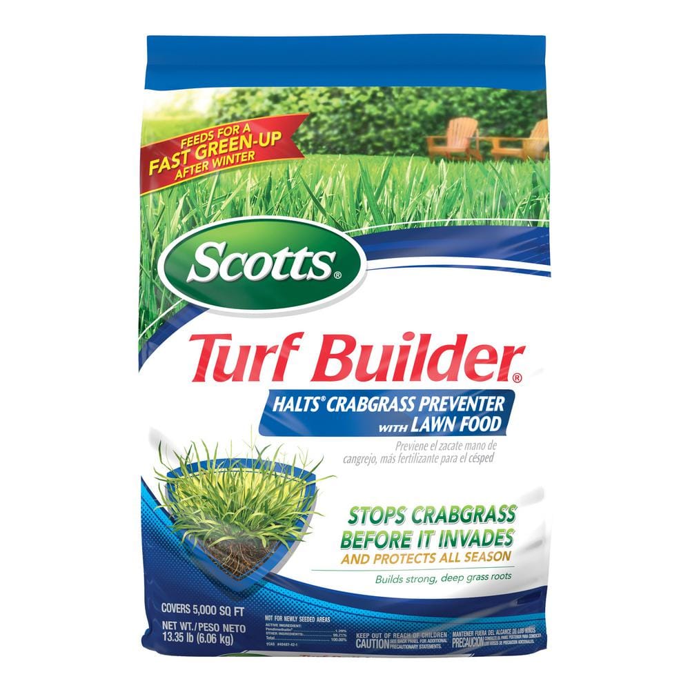 Scotts Turf Builder 13.58 lb. 5,000 sq. ft. Halts Crabgrass Preventer