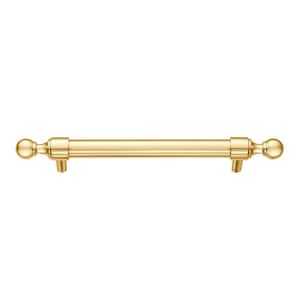 5 in. (128 mm) Center to Center Polished Gold Copper and Zinc Drawer Pull