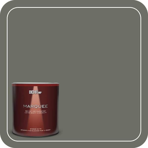 BEHR MARQUEE 1 Qt. #N380-6 Bonsai Trunk One-Coat Hide Matte Interior Paint & Primer