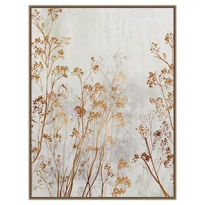 "Botanical Bliss I" by Asia Jensen 1-Piece Floater Frame Giclee Nature Canvas Art Print 42 in. x 32 in.