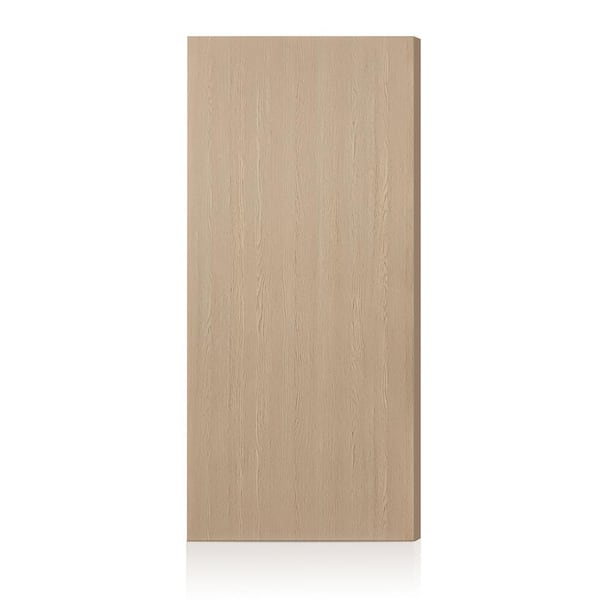 30 in. x 90 in. Oak Texture Flush Hollow Core Composite Interior Door Slab