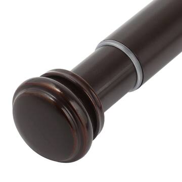 72 in. - 144 in. Mix and Match Telescoping 1 in. Single Curtain Rod in Oil-Rubbed Bronze