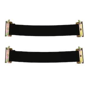 12 in. Black Standard Track Bungee for E-Track and X-Track - 2 pack