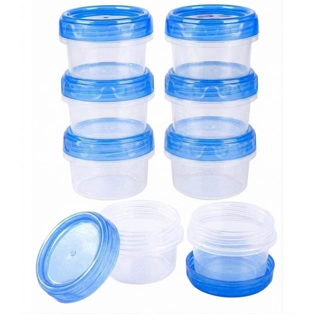 2 Oz Salad Dressing and Condiment Containers with Leak-Proof Twist Top Lids, Set of 8, BPA Free, Reusable price history on PriceWatchPro