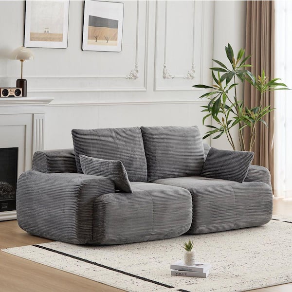Corduroy modular sofa グレージュ 定価93,000円　右側 Corduroy modular sofa グレージュ 定価93,000円 左側 Corduroy