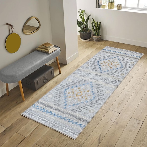 Unbranded 84 in. L x 63 in. W White Multifunctional Non-Slip Home Area Rugs
