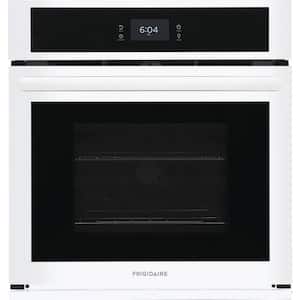 27 in. Single Electric Wall Oven with Convection in White