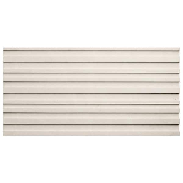 Vanilla Barcode Warm White 4 in. x 0.74 in. 3D Polished and Honed Marble Wall Tile Sample