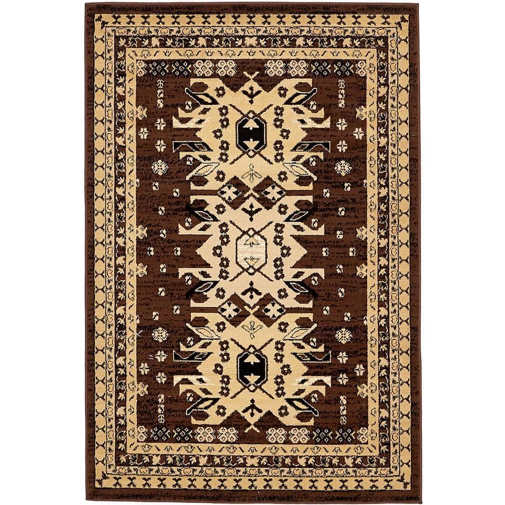 Taftan Oasis Brown 4' 0 x 6' 0 Area Rug price history on PriceWatchPro