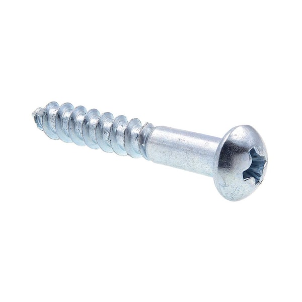 Prime-Line #10 x 1-1/4 in. Zinc Plated Steel Phillips Drive Round Head Wood Screws (50-Pack)