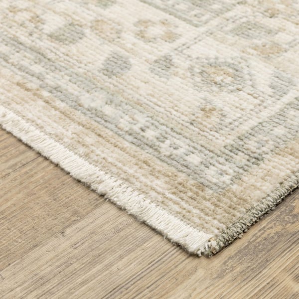 Lennon 5 ft. x 8 ft. Blue/Beige Oriental Area Rug