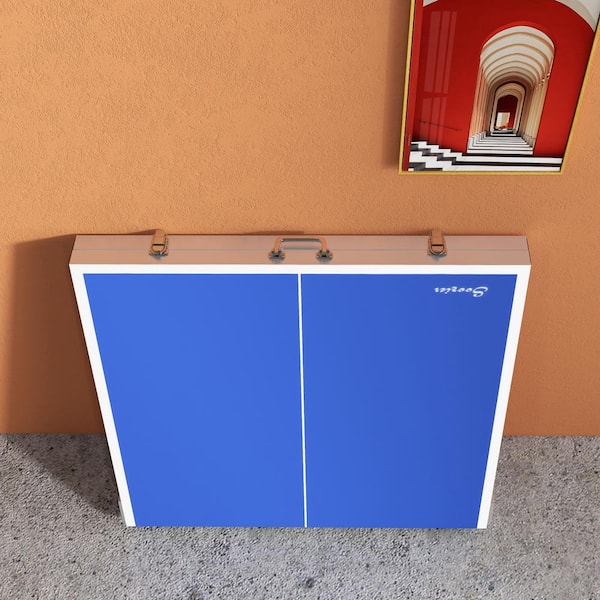 Foldable Ping Pong Table – Portable Table Tennis Set With Net, Paddles & Balls For Indoor/Outdoor