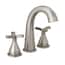 Delta Stryke Wall-Mount Roman Tub Filler - Stainless Steel, 12-3/4" Spout, Helo Spoke Handles - View #6