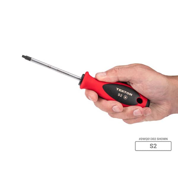 TEKTON Square Screwdriver Set-4 Inch Shanks, 4-Piece (#0-#3