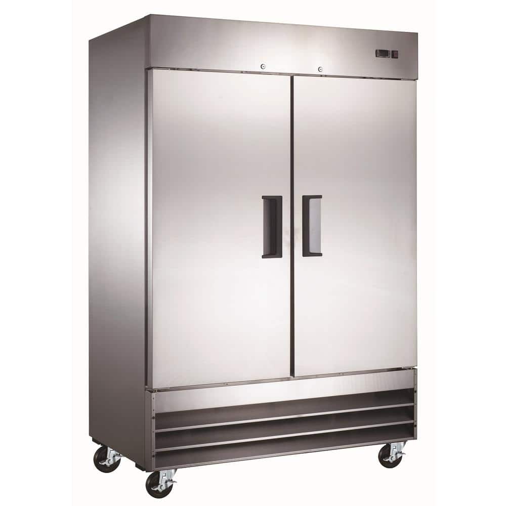 Cooler Depot 54.1 in. W. 43 cu. ft. NSF Auto Defrost Solid Double Door ...