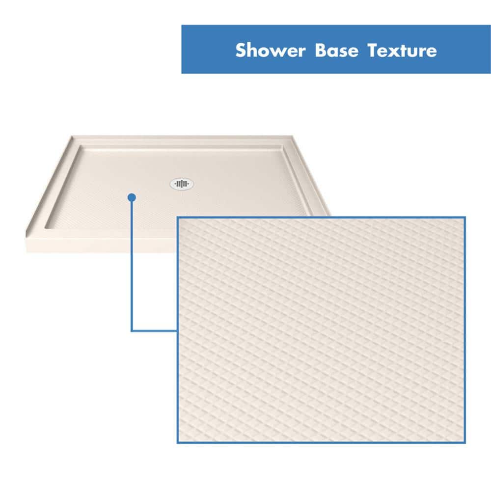 Aqua Fold 32" Chrome Frameless Hinged Shower Kit with Clear Glass