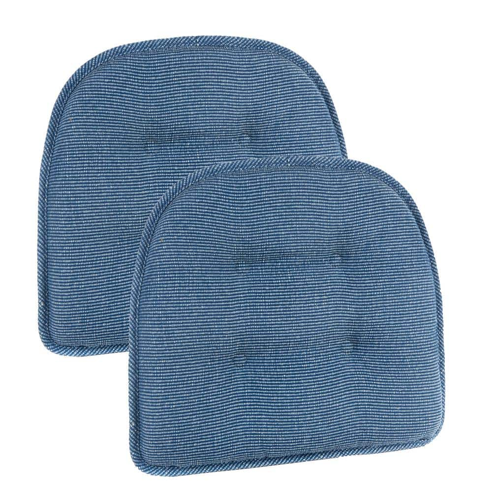 Gripper Non-slip 17 X 17 Large Omega Tufted Chair Cushions Set