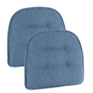 Gripper Non-Slip 15 in. x 16 in. Saturn Wedge Tufted Chair Cushions (Set of 2)