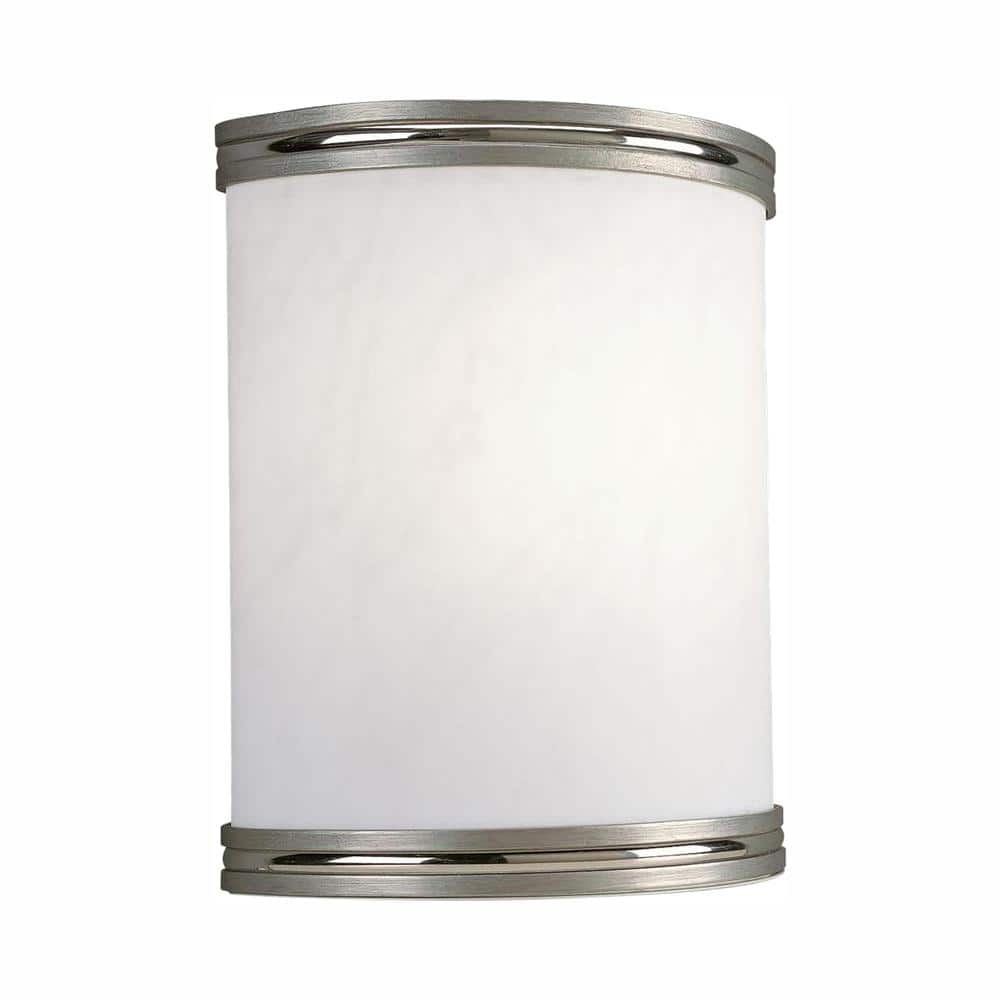 Brushed Nickel Alabaster Swirl LED Wall Sconce