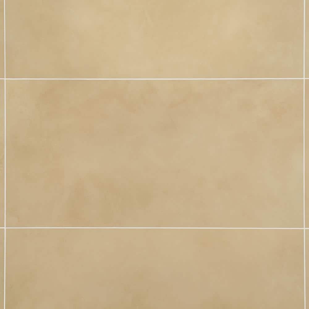 Catlinite Large Yellow Matte Porcelain Rectangular Tile