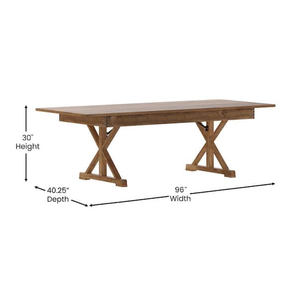 ★mi★ColemanNaturalWoodRollTable 90 Carnegy Avenue 96 in. Rectangle Antique Rustic Wood with