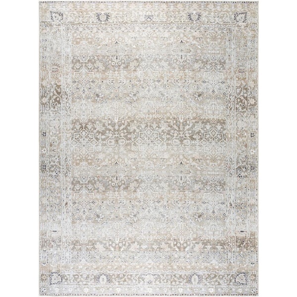 Livabliss Our PNW Home Sage 3 ft. x 12 ft. Rainier Traditional Indoor Machine-Washable Area Rug
