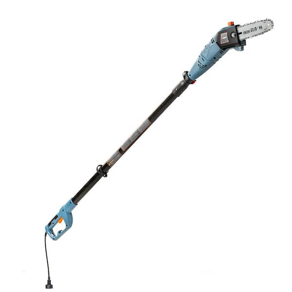 Senix 8 in. 6.5 Amp Electric Pole Saw with Oregon Bar and Chain Auto Oiler and Reaches Branches up to 14 ft. Above