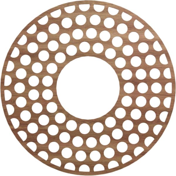 Ekena Millwork 0.25 in. x 34 in. x 34 in. Wood Medallion Moulding