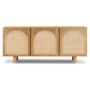 Archi Natural Sideboard with Cane Webbing Door Fronts