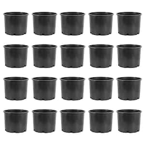 15 in. W x 15 in. H 7 Gal. Round Wide Rim Durable Plastic Plant Nursery Pot (20-Pack)