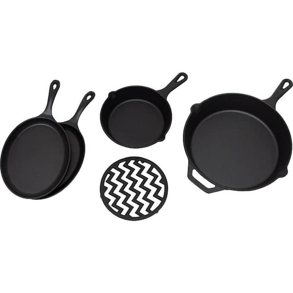 KEVERI The Sizzling Pack 5-Piece Cast Iron Pan Set