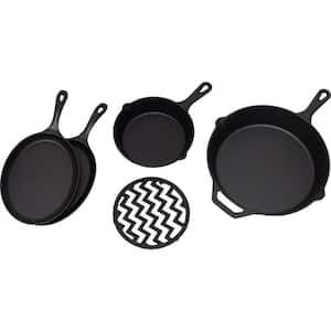 The Sizzling Pack 5-Piece Cast Iron Pan Set