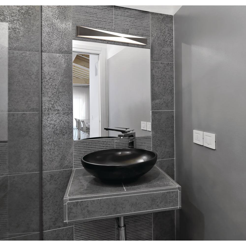 Satin Nickel 25" Dimmable LED Bath Vanity Light