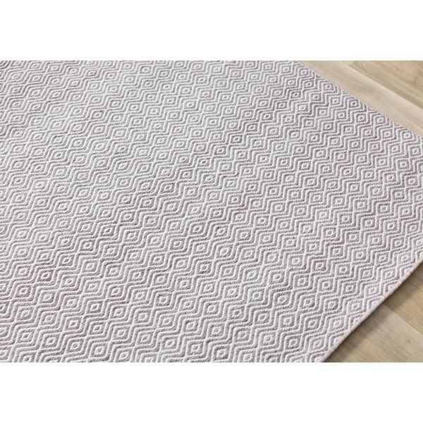 Cindara Collections 5 ft. x 8 ft. Beige Geometric Indoor Area Rug