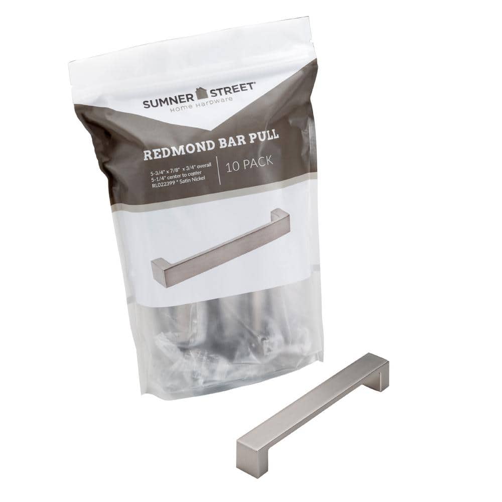 Redmond 5.25'' Brushed Nickel Bar Pull Set with Mounting Hardware