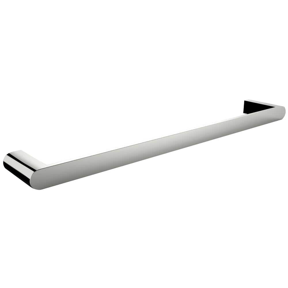 23.66 in. Wall Mounted Towel Bar in Chrome
