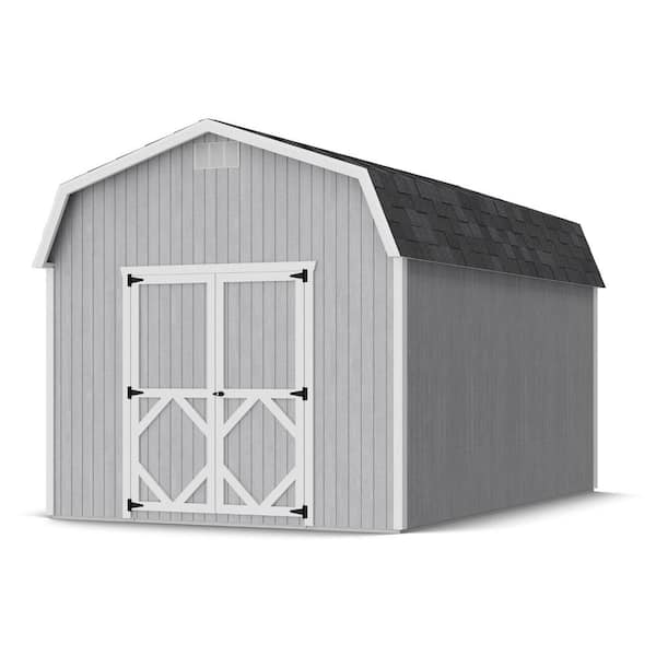 Classic Gambrel 10 ft. x 16 ft. Outdoor Wood Storage Shed Precut Kit with 6 ft. Sidewalls (160 sq. ft. )