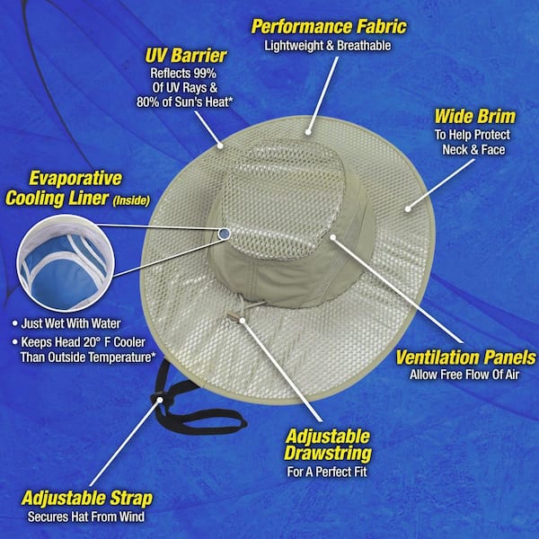 Arctic Hat Evaporative Polyester/Polyethylene Cooling Cap, 1 ct