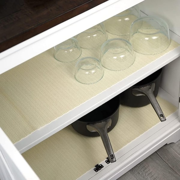 Drawer and Shelf Liner - Truly Non-Slip, Non-Adhesive, Kitchen Cabinet  Liners - Heavy, Thick, Durable, Waterproof - Easy Cut to Fit and Protect  Any