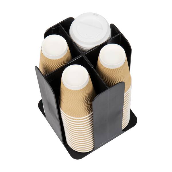 Mind Reader Mind Hot Cup Sleeve Dispenser - Spring Loaded Dispensing - 50 Cup Capacity - Black - Plastic - 1 Each Mind Reader Mind Hot Cup Sleeve Dispenser - Spring Loaded Dispensing - 50 Cup Capacity - Black - Plastic - 1 Each