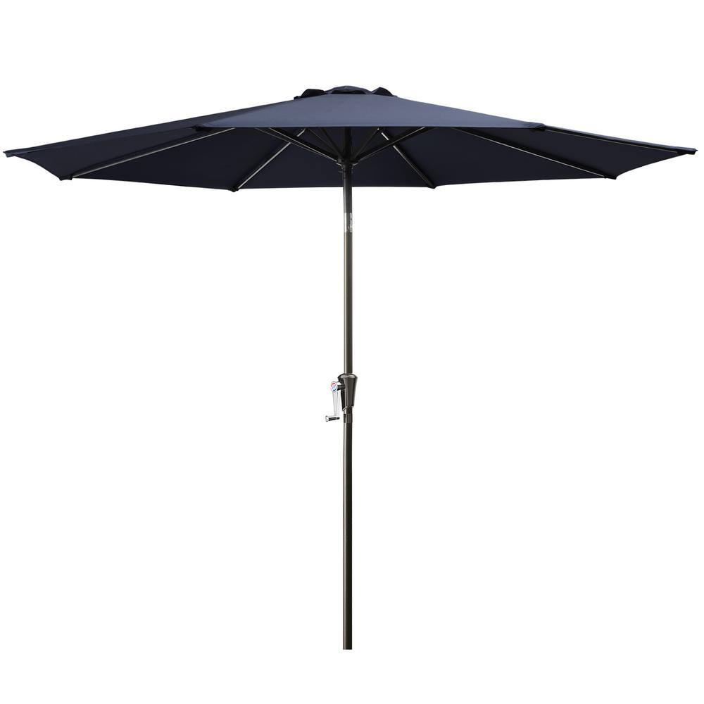 Simple Life 9 ft. Aluminum Outdoor Patio Market Umbrella Patio Umbrella wit