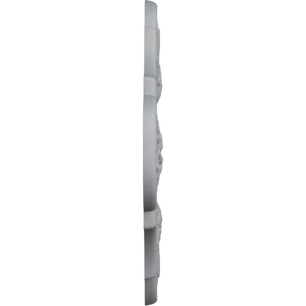 Primed White Polyurethane Peralta Ceiling Medallion, 17.75 Inches