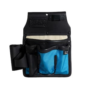 OX Ultimate 10-Pocket Leather and Nylon Drywaller's Tool Pouch with Kevlar Reinforcement