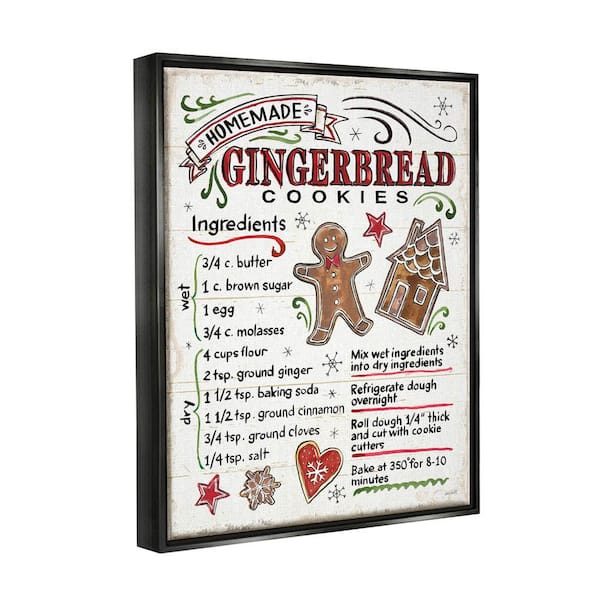 The Stupell Home Decor Collection Gingerbread Cookies Holiday