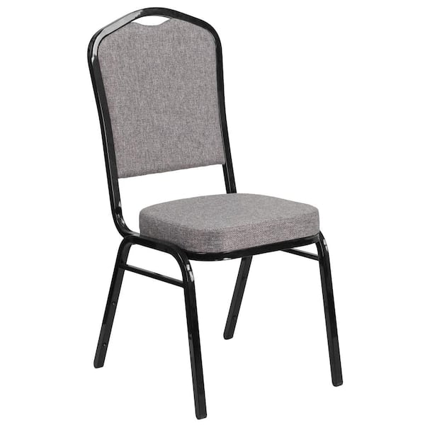 Carnegy Avenue Fabric Stackable Chair in Gray