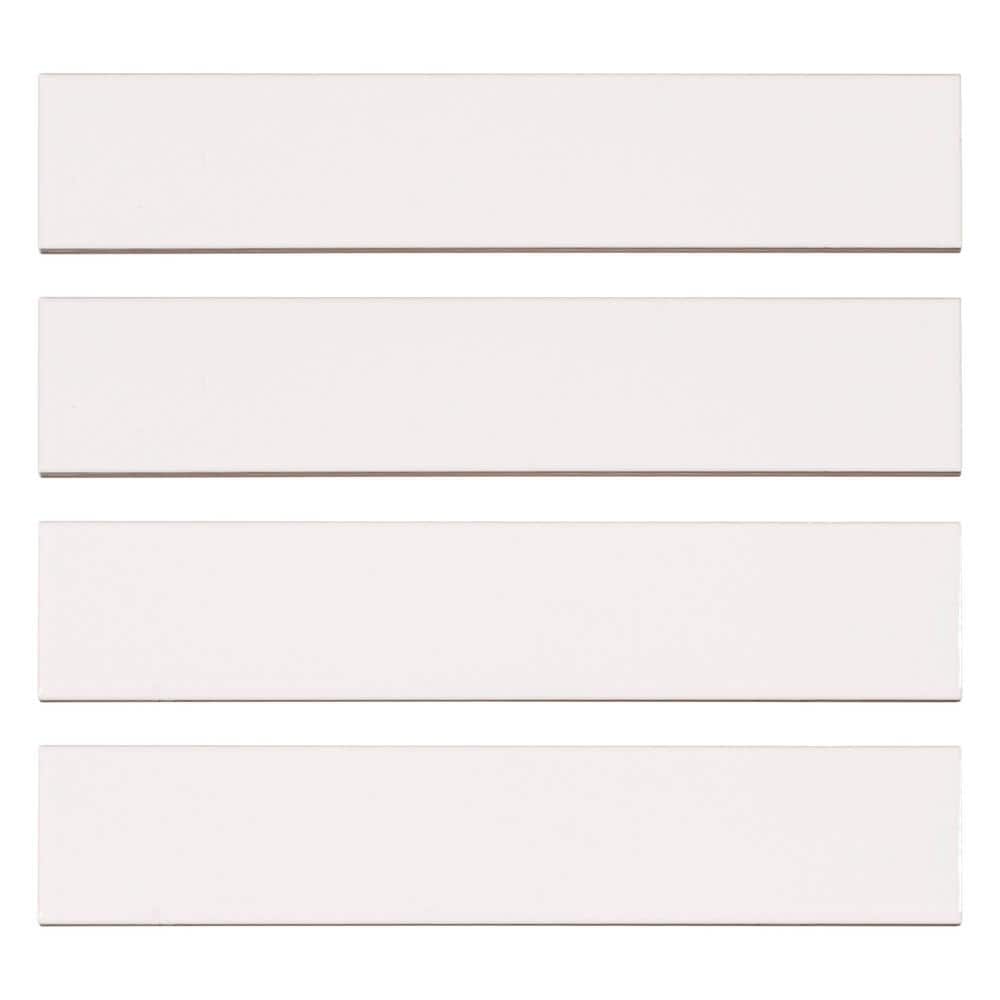 Concerto-Opus Capella 2 in. x 10 in. Glossy Ceramic Beveled Subway Wall Til