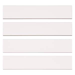 Concerto-Opus Capella 2 in. x 10 in. Glossy Ceramic Beveled Subway Wall Tile Sample